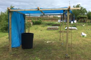 Bau Unterstand im Gärtle (Foto: privat)