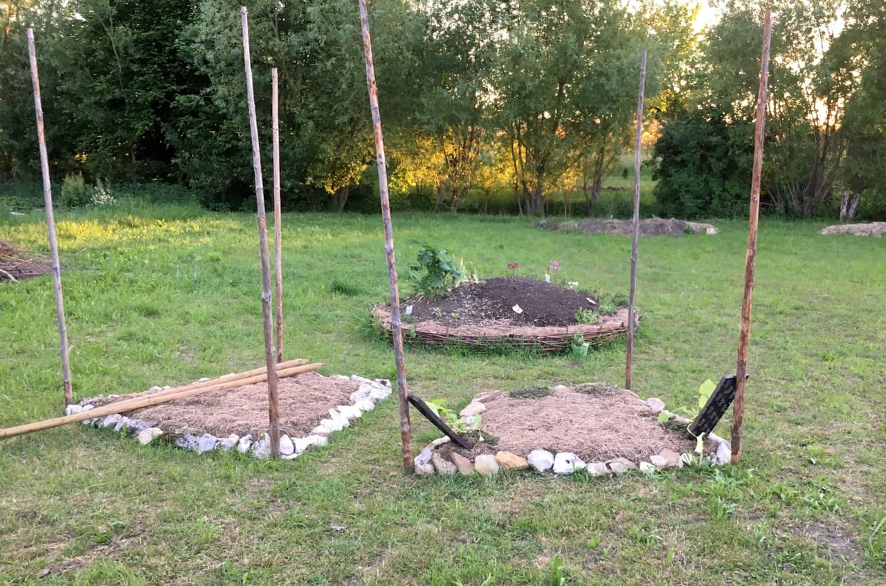 Zwei Maya-Beete angelegt (Foto: privat)