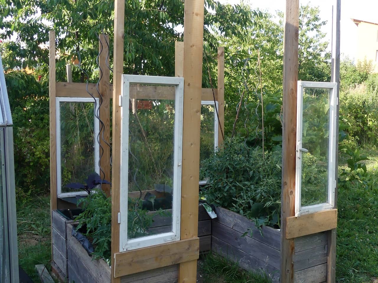 Bau eines Tomatenhauses (Foto: privat)