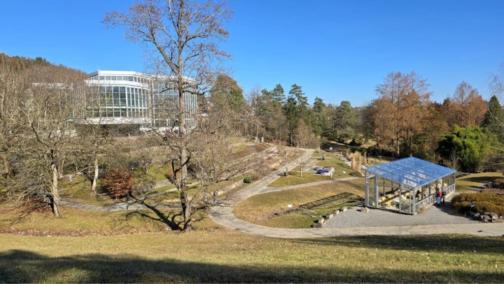 Botanischer Garten Tübingen mit Gewächshäusern